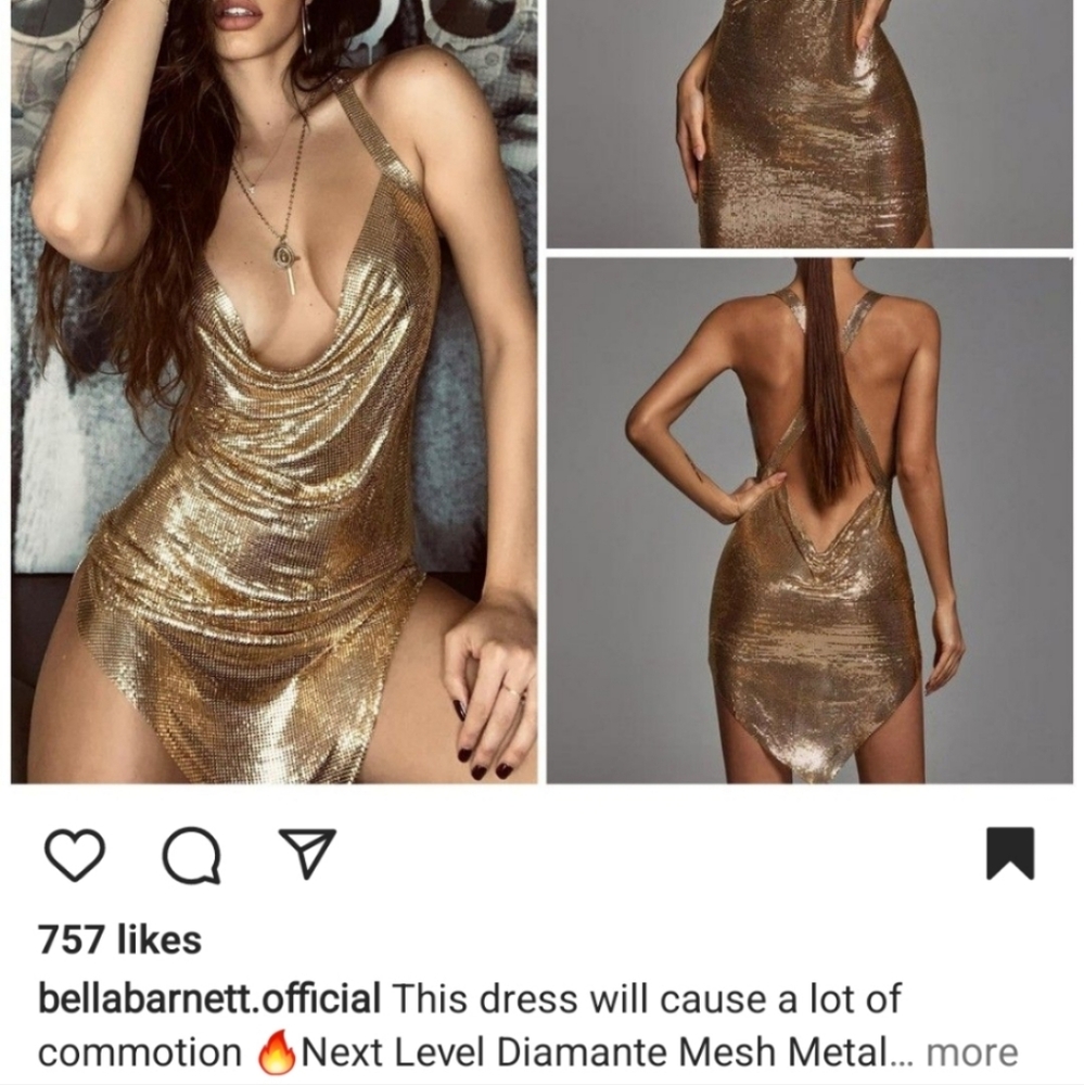 Womens metallic night dress